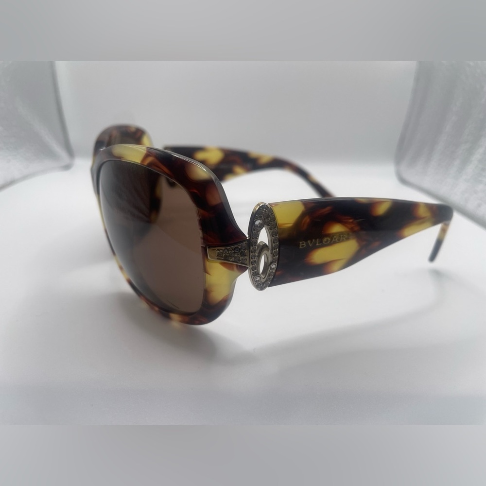 BVLGARI Vintage Sunglass Swarovski Crystal BV 8044-B 5045/73